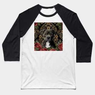 Royal Staffy Puppy Baseball T-Shirt